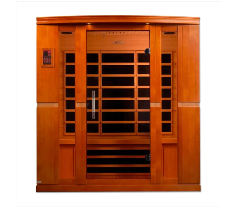 Dynamic Bergamo 4-person Low EMF (Under 8MG) FAR Infrared Sauna (Canadian Hemlock) (New 2025)