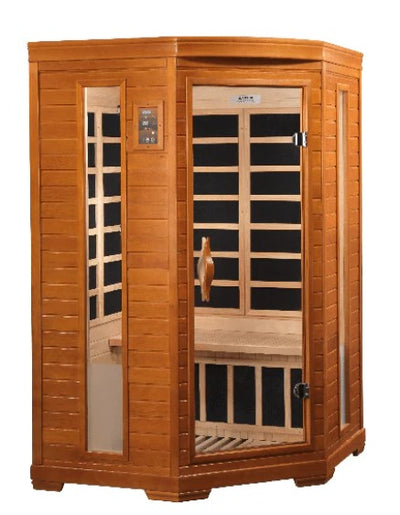 Dynamic Saunas Heming 2-Person Low EMF FAR Infrared Sauna (Corner Unit) (New 2025)