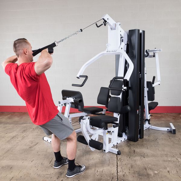 New 2025 Body-Solid EXM3000LPS 2 Stack Gym System with Leg Press