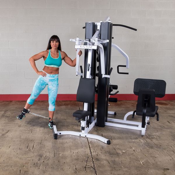 New 2025 Body-Solid EXM3000LPS 2 Stack Gym System with Leg Press