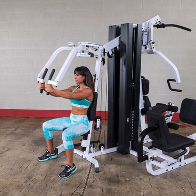 New 2025 Body-Solid EXM3000LPS 2 Stack Gym System with Leg Press