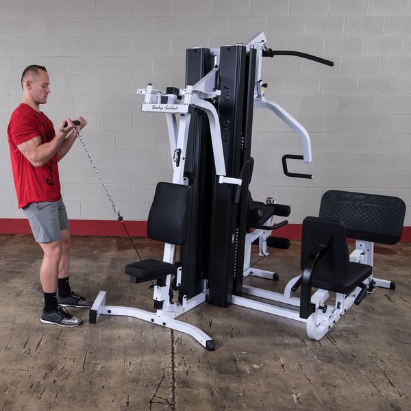 New 2025 Body-Solid EXM3000LPS 2 Stack Gym System with Leg Press