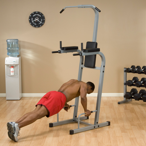 New 2025 Body-Solid Vertical Knee Raise, Push Up, Pull Up, Chin & Dip Station