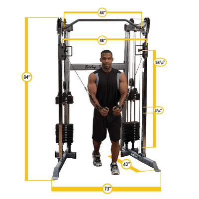 New 2025 Body-Solid Compact 2 Stack Commercial Functional Trainer