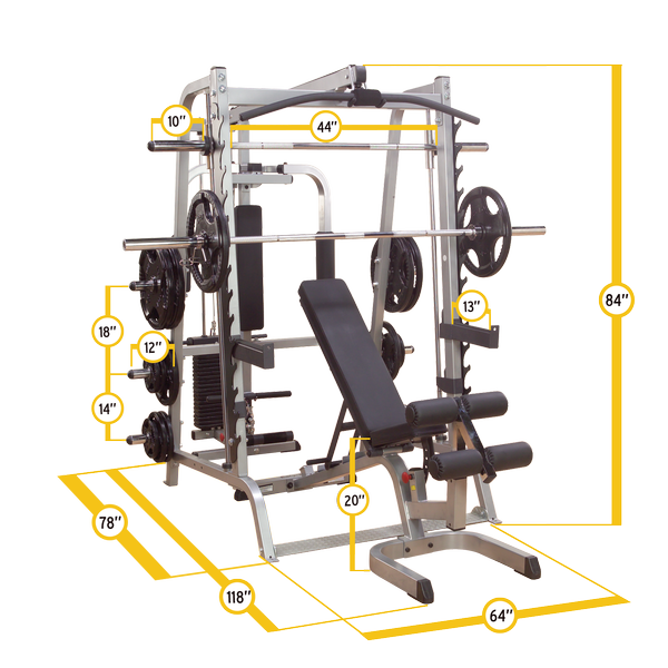 New 2025 Body-Solid Series 7 Smith Home Gym Package