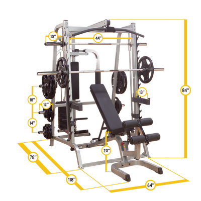 New 2025 Body-Solid Series 7 Smith Home Gym Package