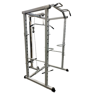 New Pro Power Cage with Rack, Pull Up Bar, J-Hooks and Dip Bars