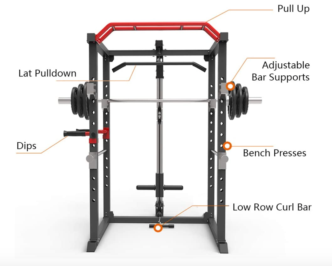 Elite Power Cage Package with Cable Pulley System - New 2025