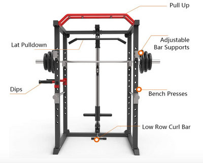 Elite Power Cage Package with Cable Pulley System - New 2025