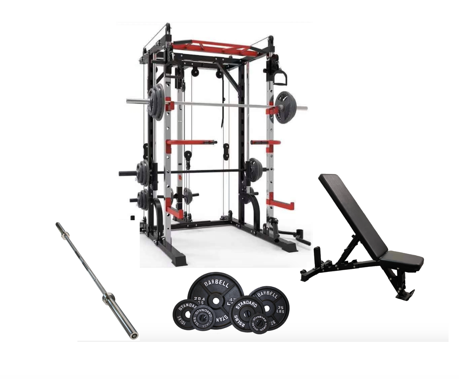 Smith Machine Elite with Dual Pulley System Home Gym Package & Assembly (New 2025)