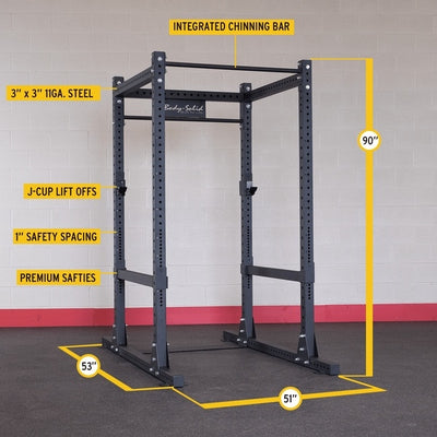 New 2025 Body-Solid Full Commercial Power Rack (SPR1000)