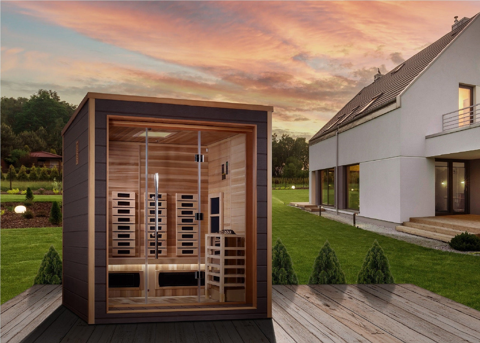 Infrared Saunas with Red Light Therapy and Low to No EMF