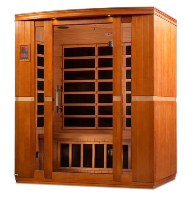 Dynamic Bellagio 3-person Low EMF (Under 8MG) FAR Infrared Sauna (Canadian Hemlock) ( New 2025)