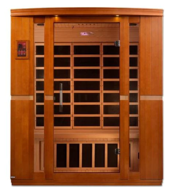 Dynamic Bellagio 3-person Low EMF (Under 8MG) FAR Infrared Sauna (Canadian Hemlock) ( New 2025)