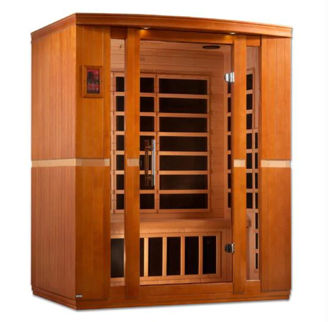 Dynamic Bellagio 3-person Low EMF (Under 8MG) FAR Infrared Sauna (Canadian Hemlock) ( New 2025)