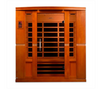 Dynamic Bergamo 4-person Low EMF (Under 8MG) FAR Infrared Sauna (Canadian Hemlock) (New 2024)