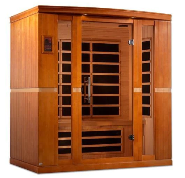 Dynamic Bergamo 4-person Low EMF (Under 8MG) FAR Infrared Sauna (Canadian Hemlock) (New 2025)