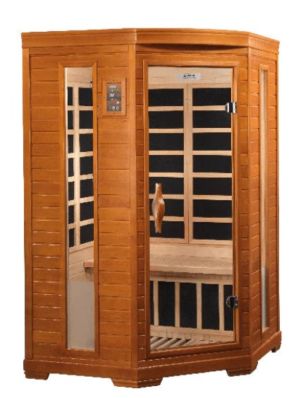 Dynamic Saunas Heming 2-Person Low EMF FAR Infrared Sauna (Corner Unit) (New 2025)