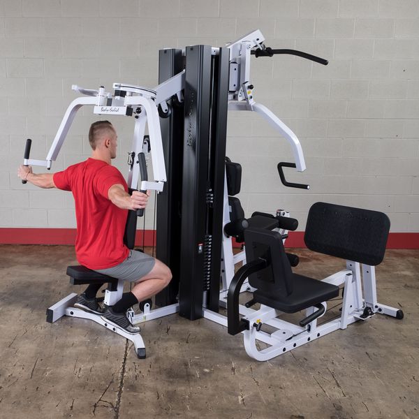 New 2025 Body-Solid EXM3000LPS 2 Stack Gym System with Leg Press