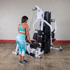 New 2024 Body-Solid EXM3000LPS 2 Stack Gym System with Leg Press