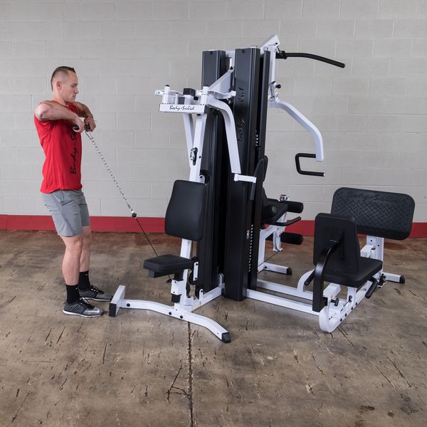 New 2025 Body-Solid EXM3000LPS 2 Stack Gym System with Leg Press
