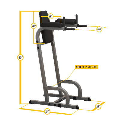New 2023 Body-Solid Vertical Knee Raise & Dip Station