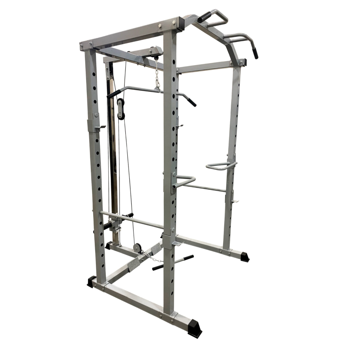 New Pro Power Cage with Rack, Pull Up Bar, J-Hooks and Dip Bars - Gym  Experts™