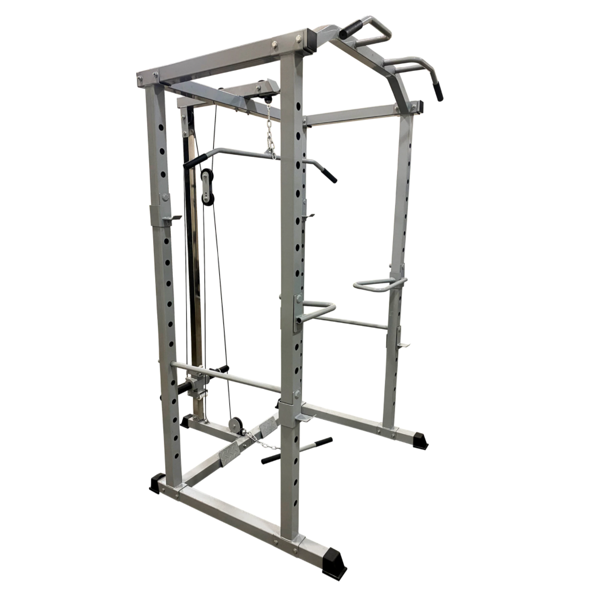 New Pro Power Cage with Rack Pull Up Bar J Hooks and Dip Bars Gym Experts