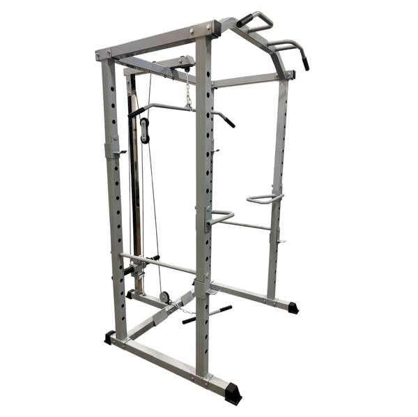 New Pro Power Cage with Rack Pull Up Bar J Hooks and Dip Bars Gym Experts